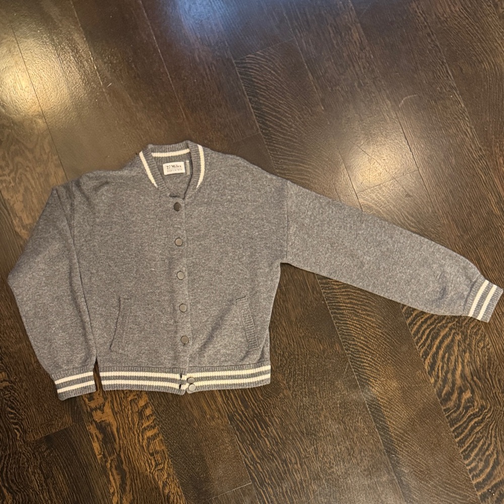 Gray Button-Up Cardigan